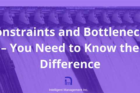 The Theory of Constraints and Bottlenecks