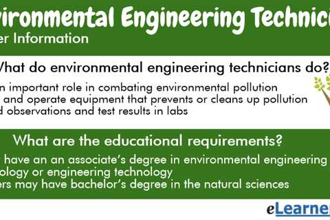 Benefits and Duties of an Environmental Engineering Technician