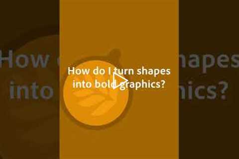 Turn Simple Shapes into Bold Illustrations for Your Brand #shorts | Adobe Creative Cloud