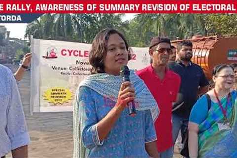 CYCLE RALLY, AWARENESS OF SUMMARY REVISION OF ELECTORAL ROLL