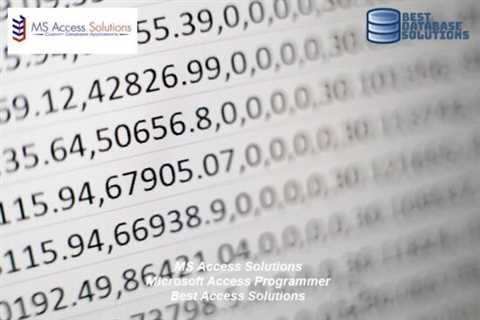 Microsoft Access Supports Large Number Data Type |