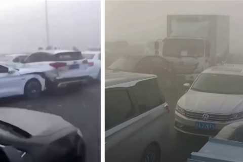 Massive 200-Car Pileup On Chinese Bridge Blamed On Heavy Fog