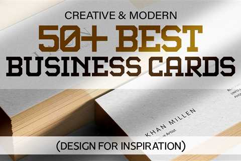 50+ Best Business Cards Design For Inspiration