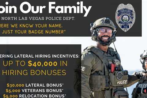 Nev. PD offers up to $40K bonus for lateral recruits