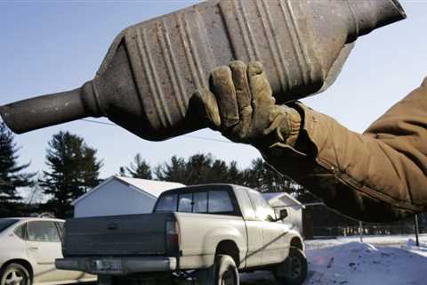 Another catalytic converter thief killed under car