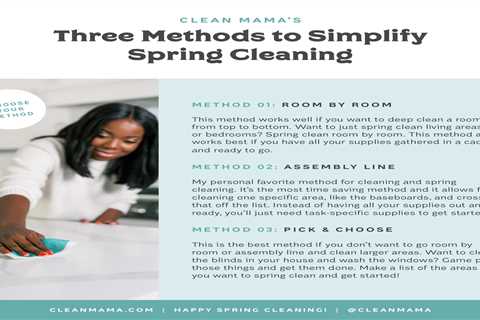 Three Methods to Simplify Spring Cleaning