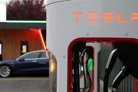 Tesla stock jumps on EV charging tie-up with GM