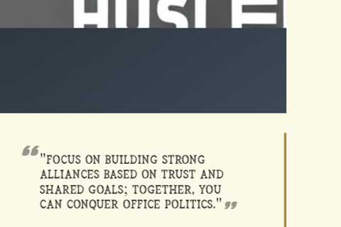 “Focus on building strong alliances based on trust and shared goals; together, you can conquer..