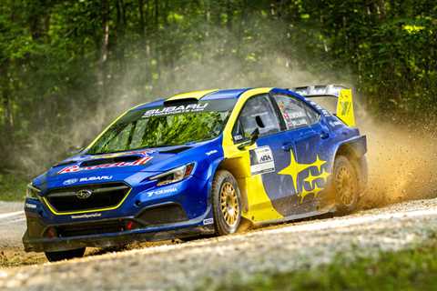 2023 Subaru WRX rally car ready to flick and fly in the American woods