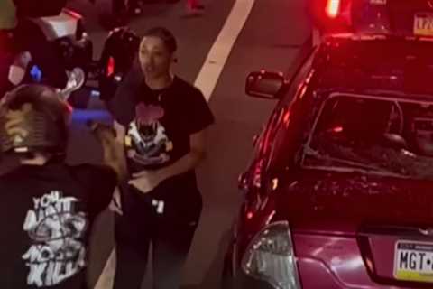 Suspect in motorcyclist's stomping of car window in Philadelphia viral video is jailed on $2.5M bail