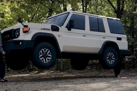 This Toyota Land Cruiser is so light it can be picked up by two people