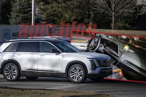 2026 Cadillac Vistiq interior spied, reveals big screens, sleek design