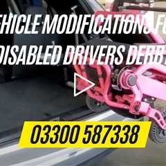 Vehicle Modifications For Disabled Drivers Derby Wheelchair & Mobility Scooter Hoists Installation