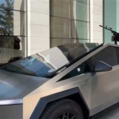 Putin ally shows off a Tesla Cybertruck with a machine gun, says it could be used in Ukraine