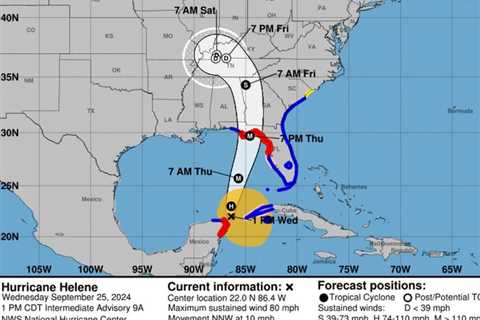 Which Courts are Closed and Open? Hurricane Forms off Florida Coast