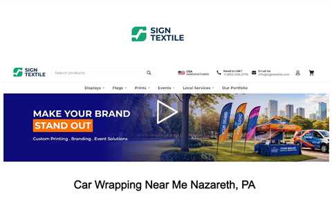 Car Wrapping Near Me Nazareth, PA - Sign Textile - 610-508-2776