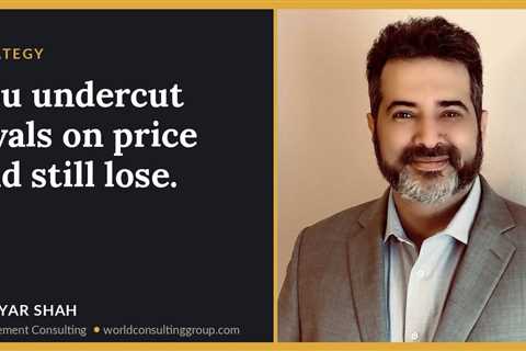 You undercut rivals on price and still lose.