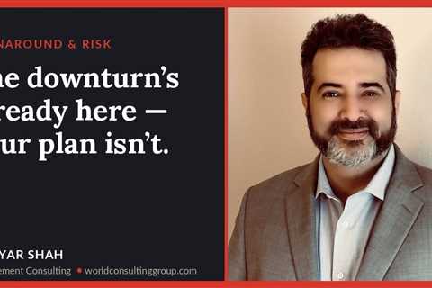 The downturn’s already here — your plan isn’t.