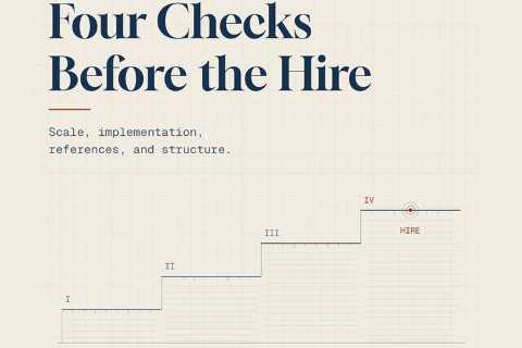Vetting a fractional COO takes four steps and two to three weeks, and the process filters most..